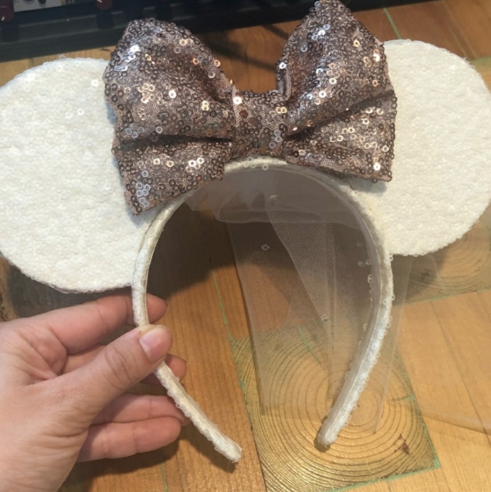 Bridal Minnie Ears Headband